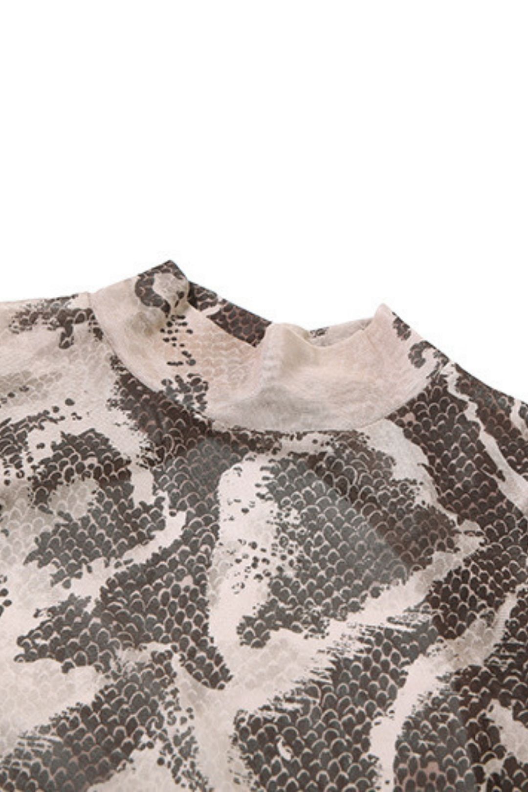 Sexy Backless Fashion Printed Perspective Mesh Jumpsuit