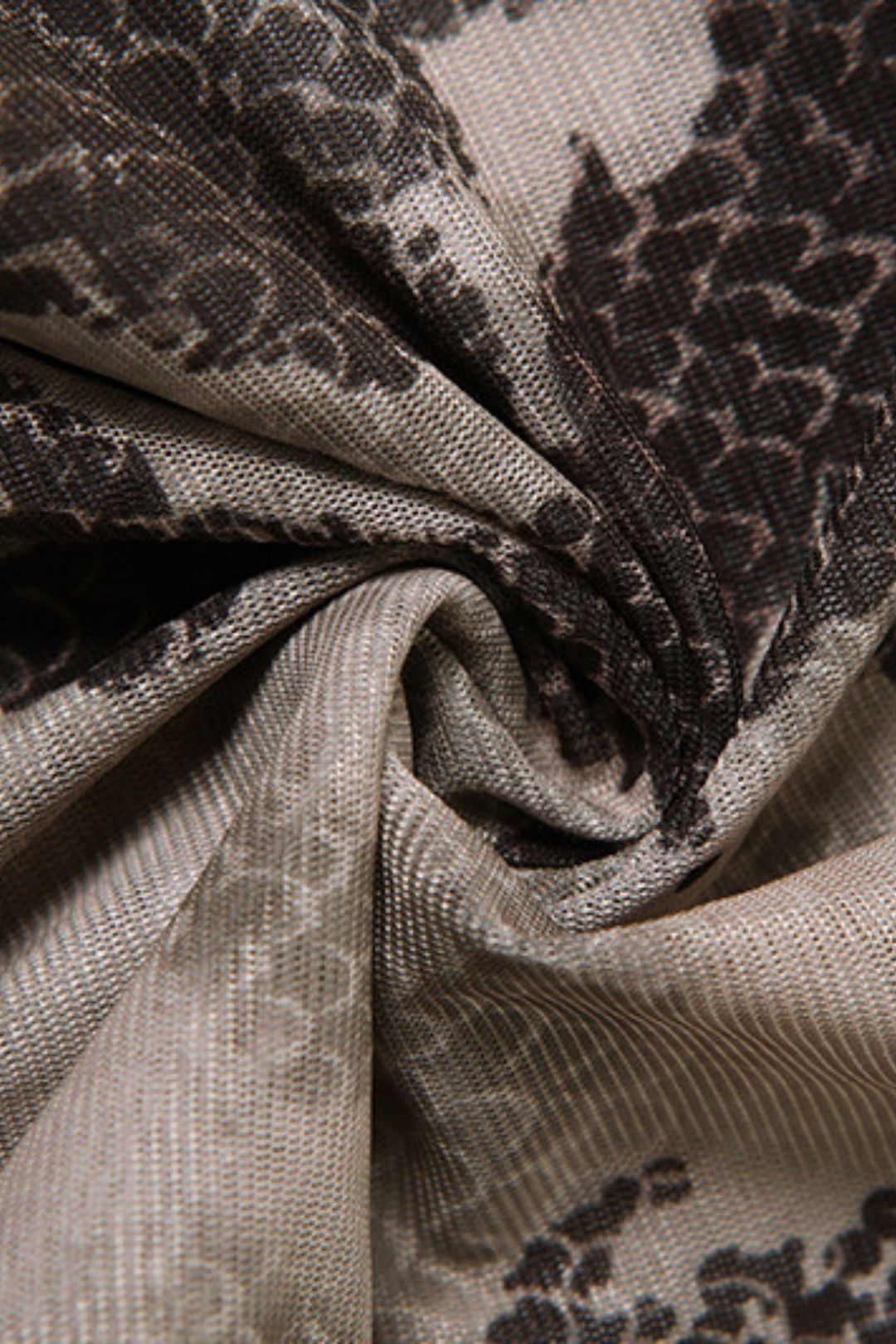 Sexy Backless Fashion Printed Perspective Mesh Jumpsuit