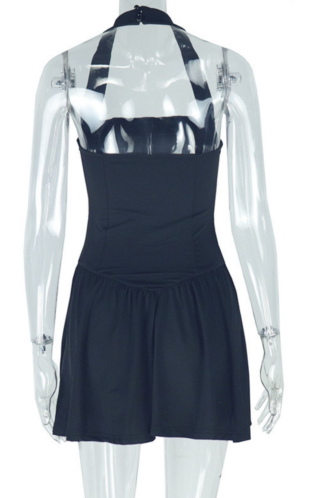 Sexy Sling One-shoulder Sleeveless Backless A-line Skirt