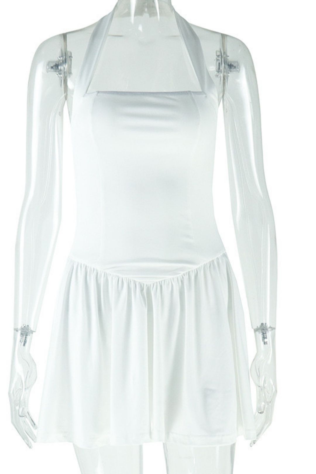 Sexy Sling One-shoulder Sleeveless Backless A-line Skirt