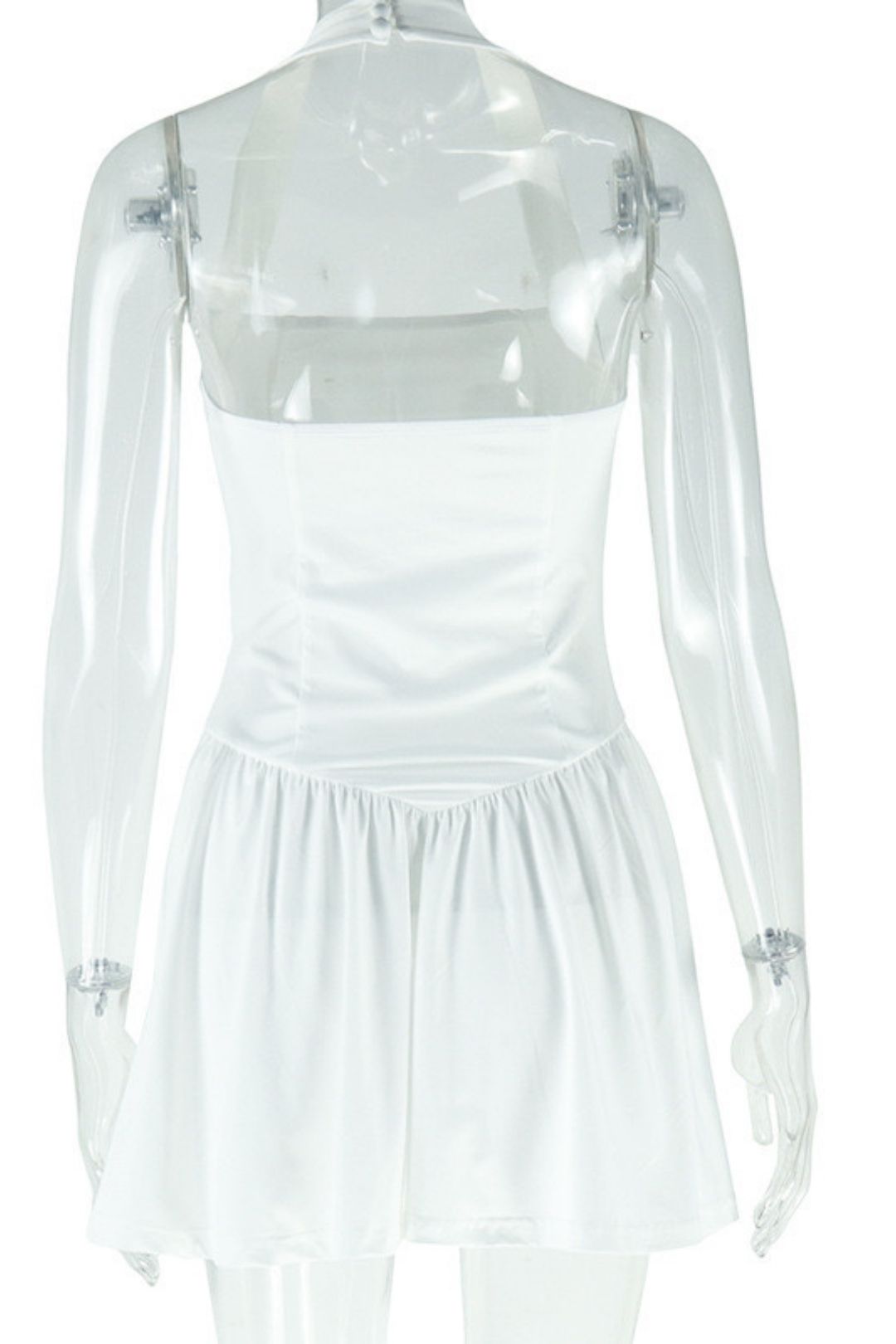 Sexy Sling One-shoulder Sleeveless Backless A-line Skirt