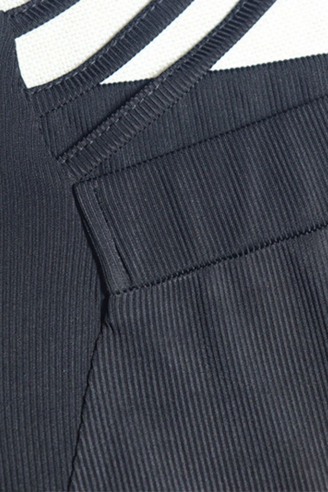 Sleeveless Top High Waist Strap Tight Sports Pants Suit