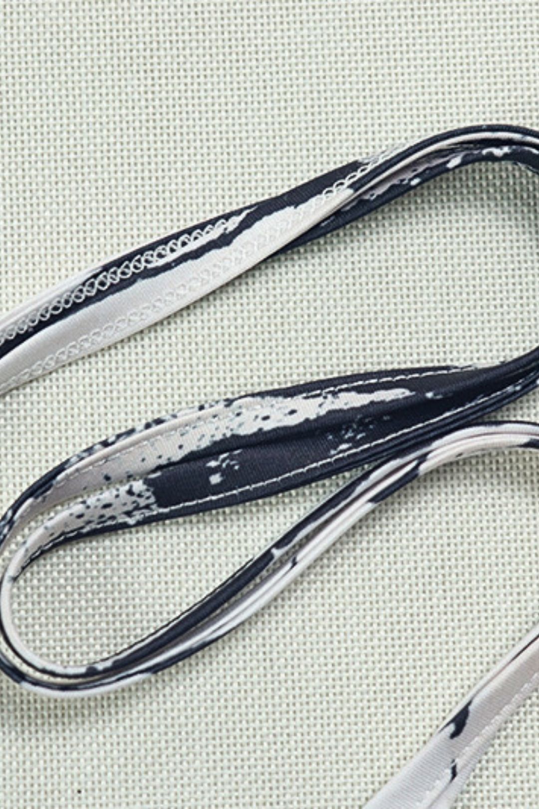 Wide-leg Pants Suit Backless Lace-up Black And White Color Matching Two-piece Suit