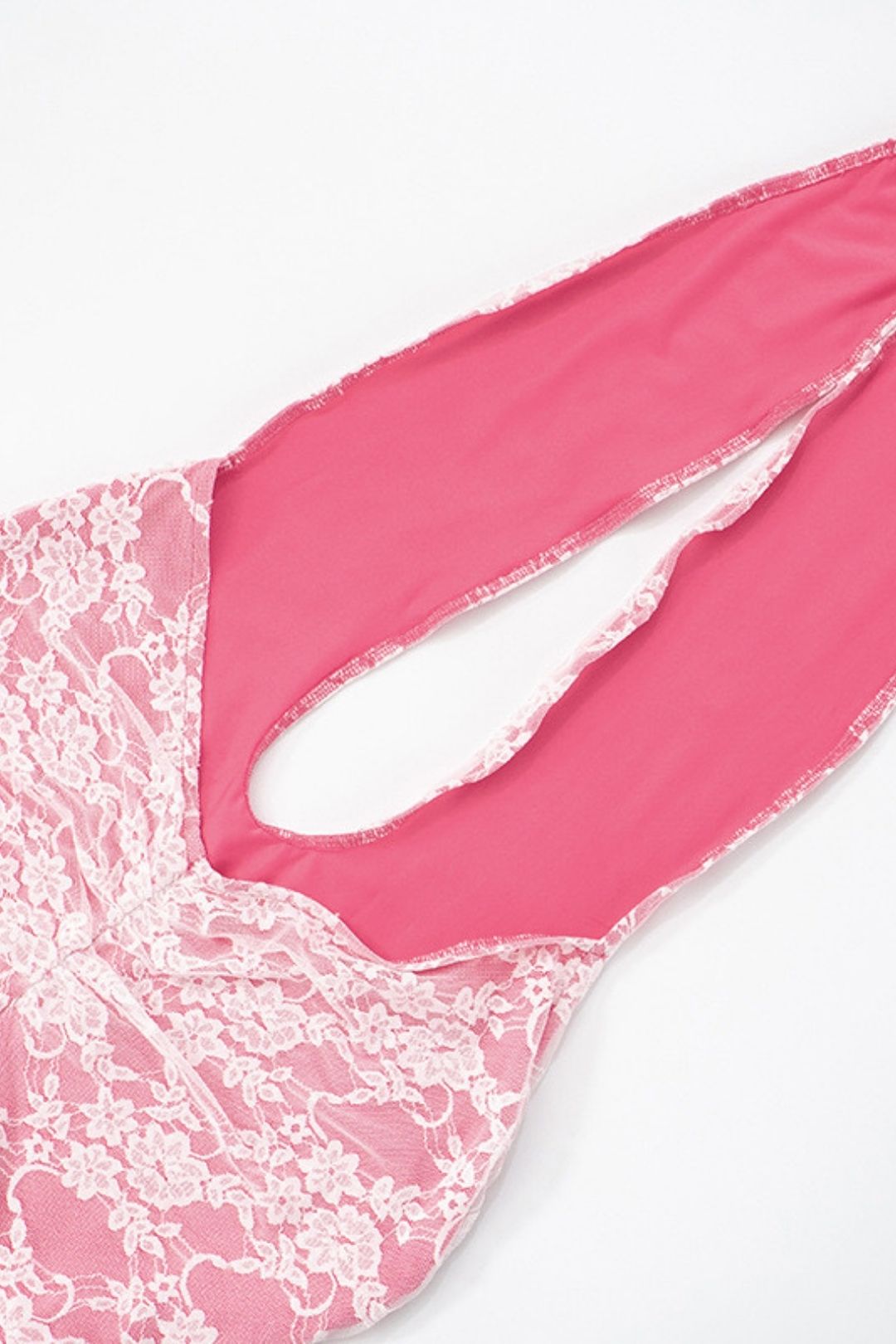 Lace Halter Neck Straps Large Backless Tight Jumpsuit Trousers