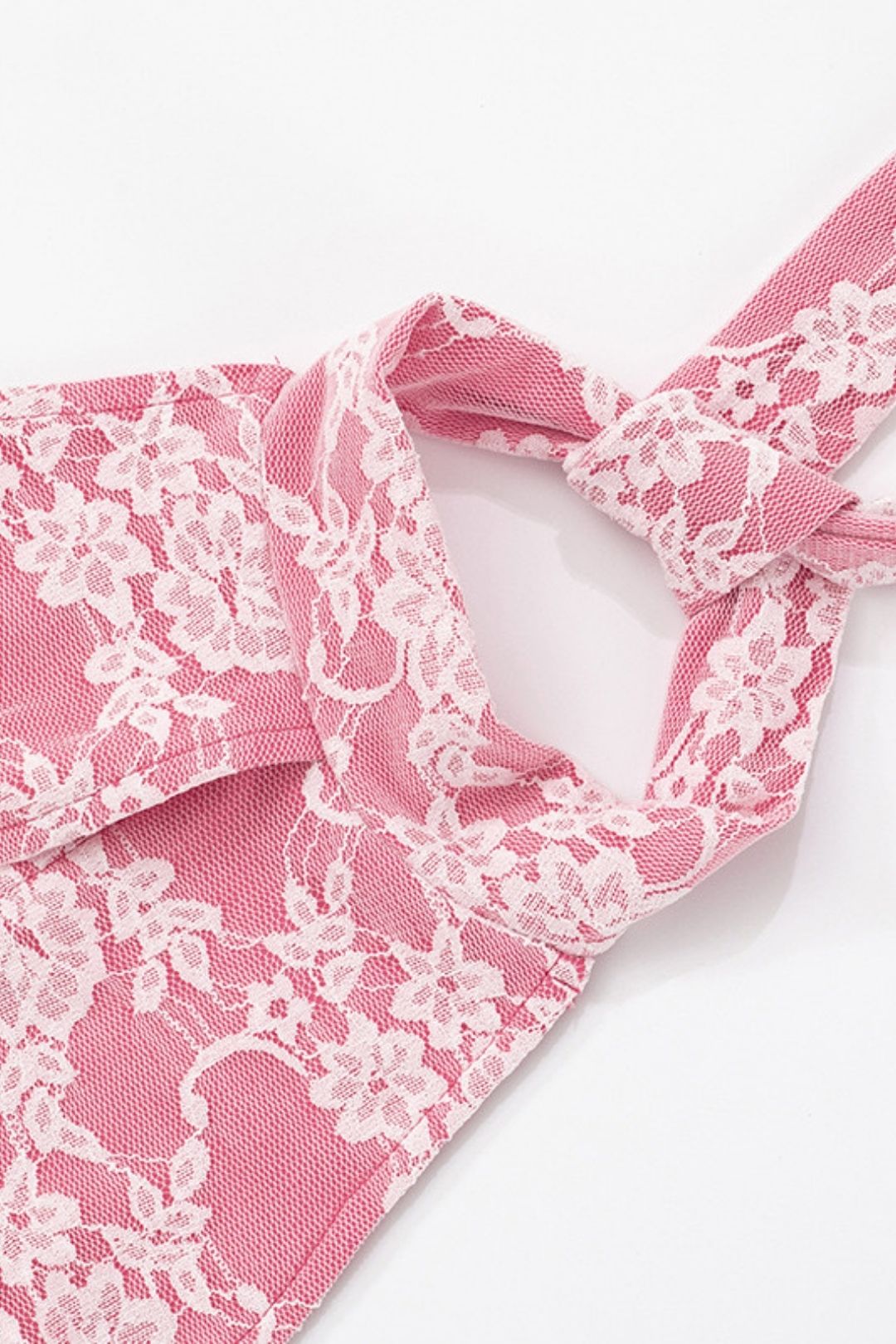 Lace Halter Neck Straps Large Backless Tight Jumpsuit Trousers