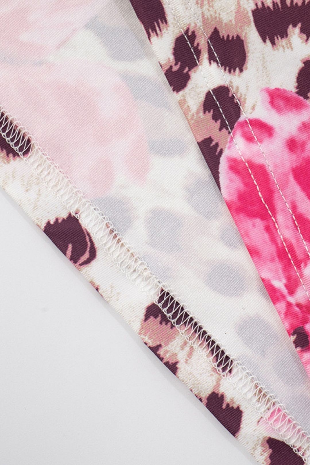 Sexy Flower Leopard Print Swing Neck Halter Neck Backless Rope Dress