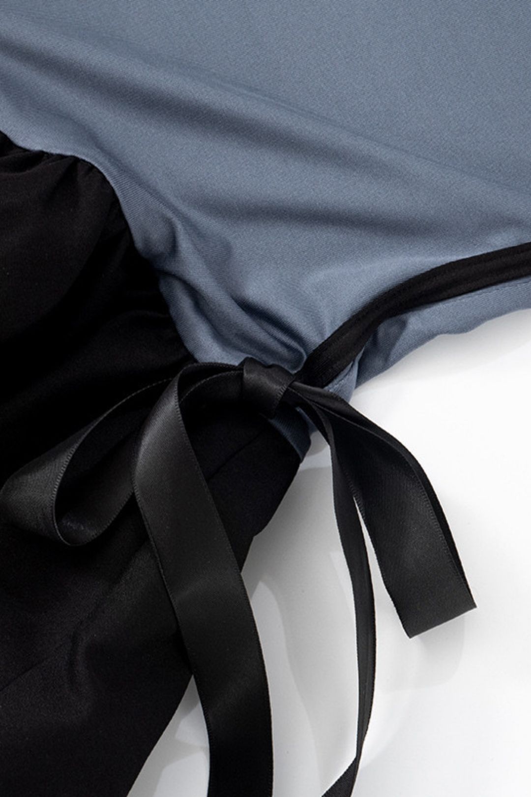 Stitching Sleeveless Sling Bow Flower Bud Dress