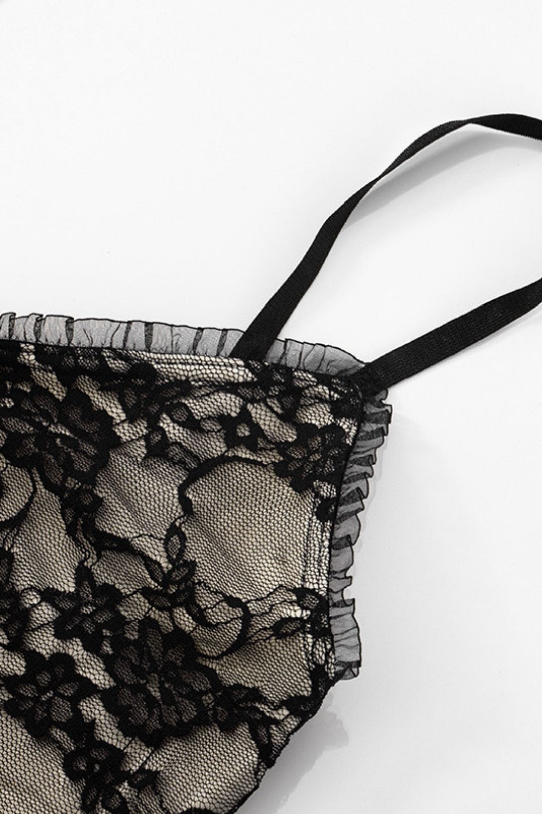 Lace Bow Tight Jumpsuit Shorts