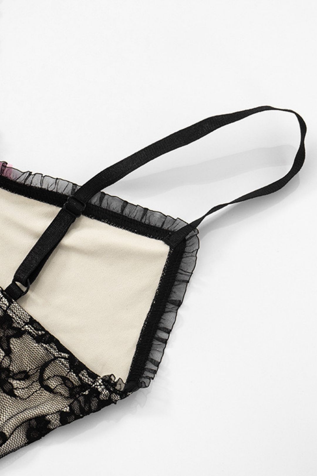 Lace Bow Tight Jumpsuit Shorts