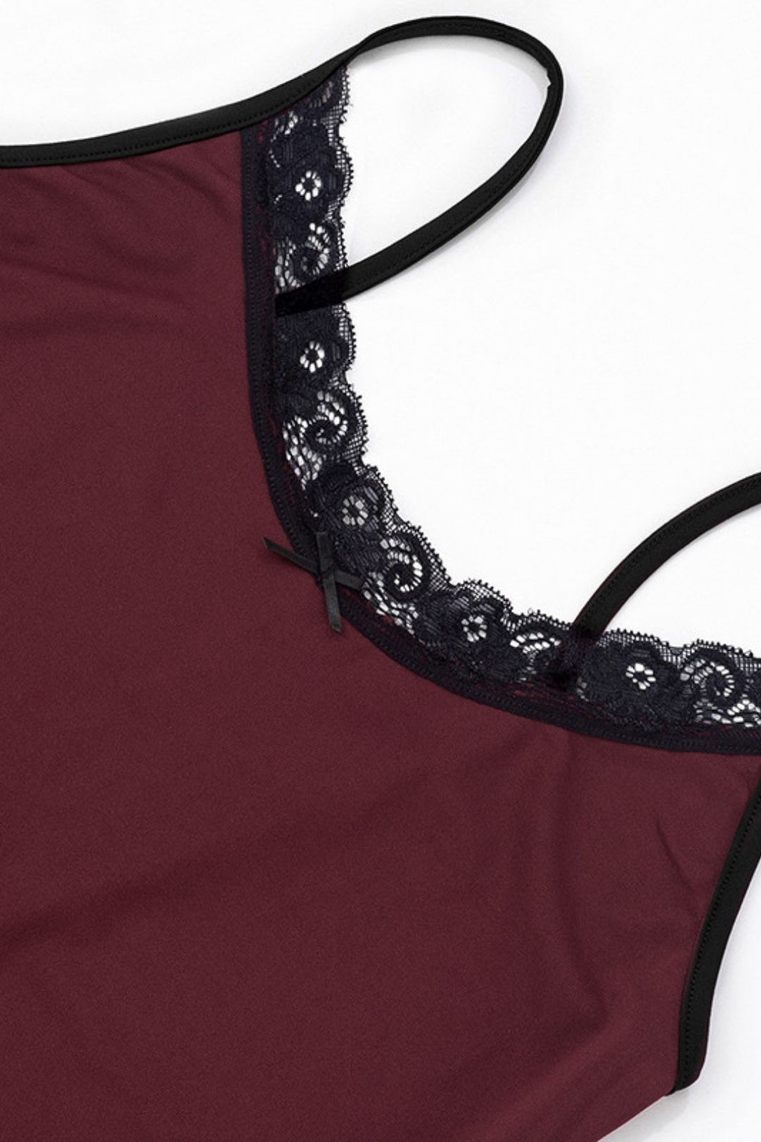 Sexy Deep V Lace Suspenders Tight Jumpsuit Shorts