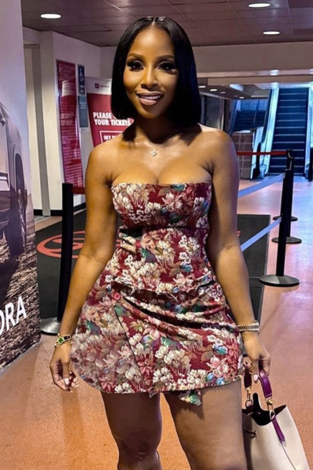 Retro Jacquard Tube Top Hip Women's Dress