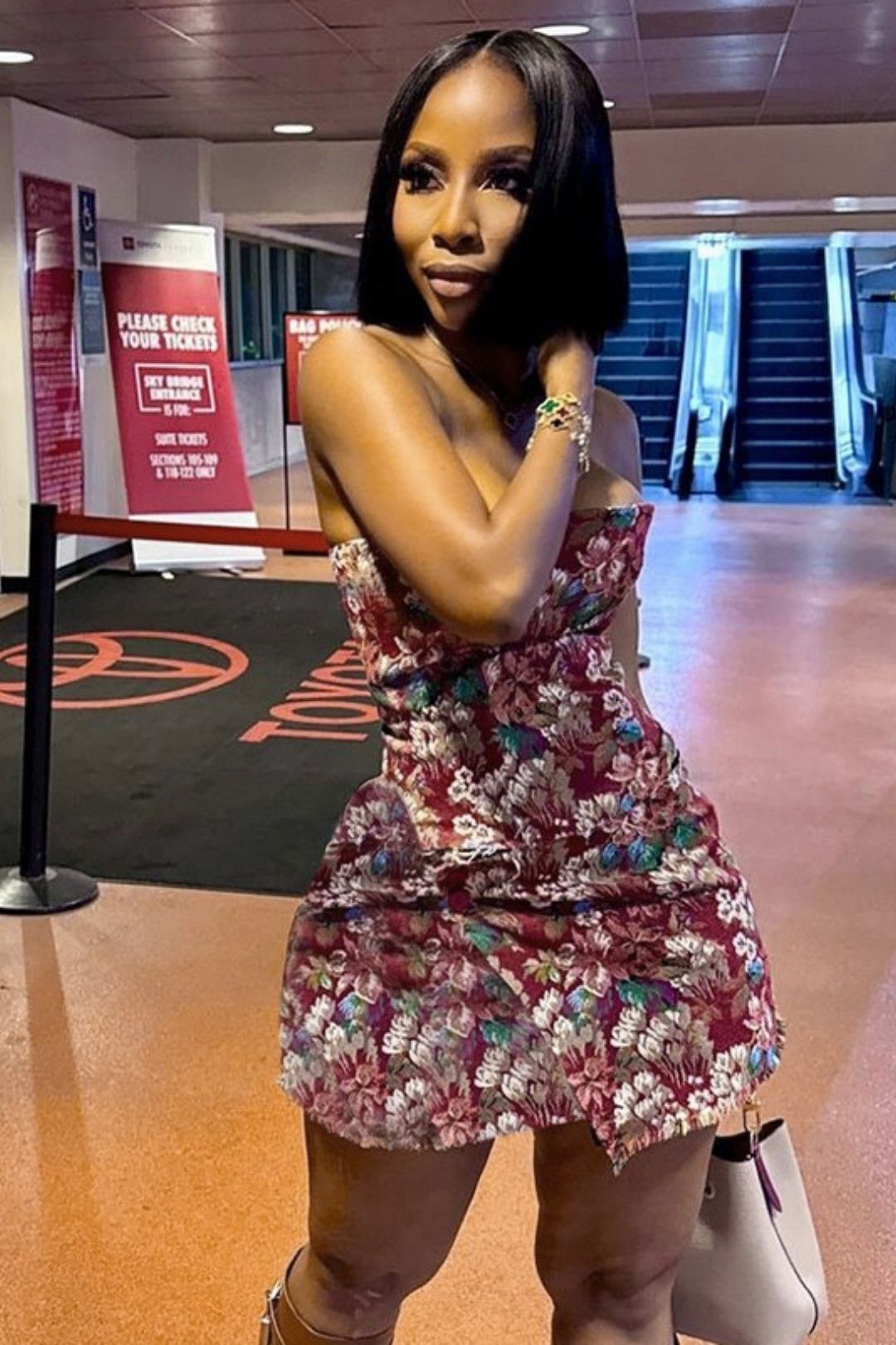 Retro Jacquard Tube Top Hip Women's Dress