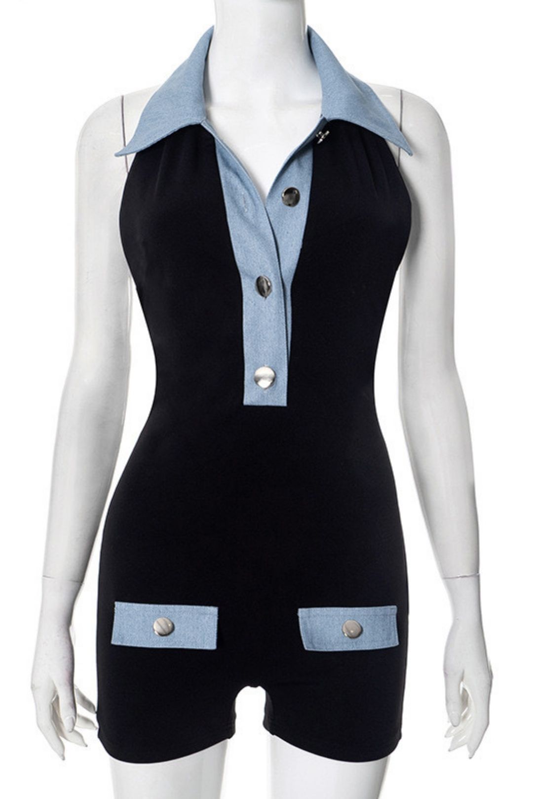 Slim Summer Women's Jumpsuit Shorts