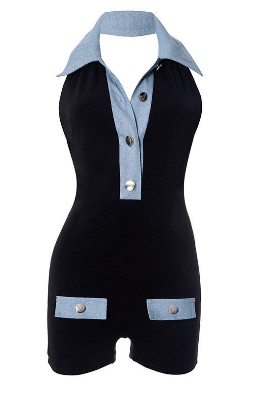 Slim Summer Women's Jumpsuit Shorts