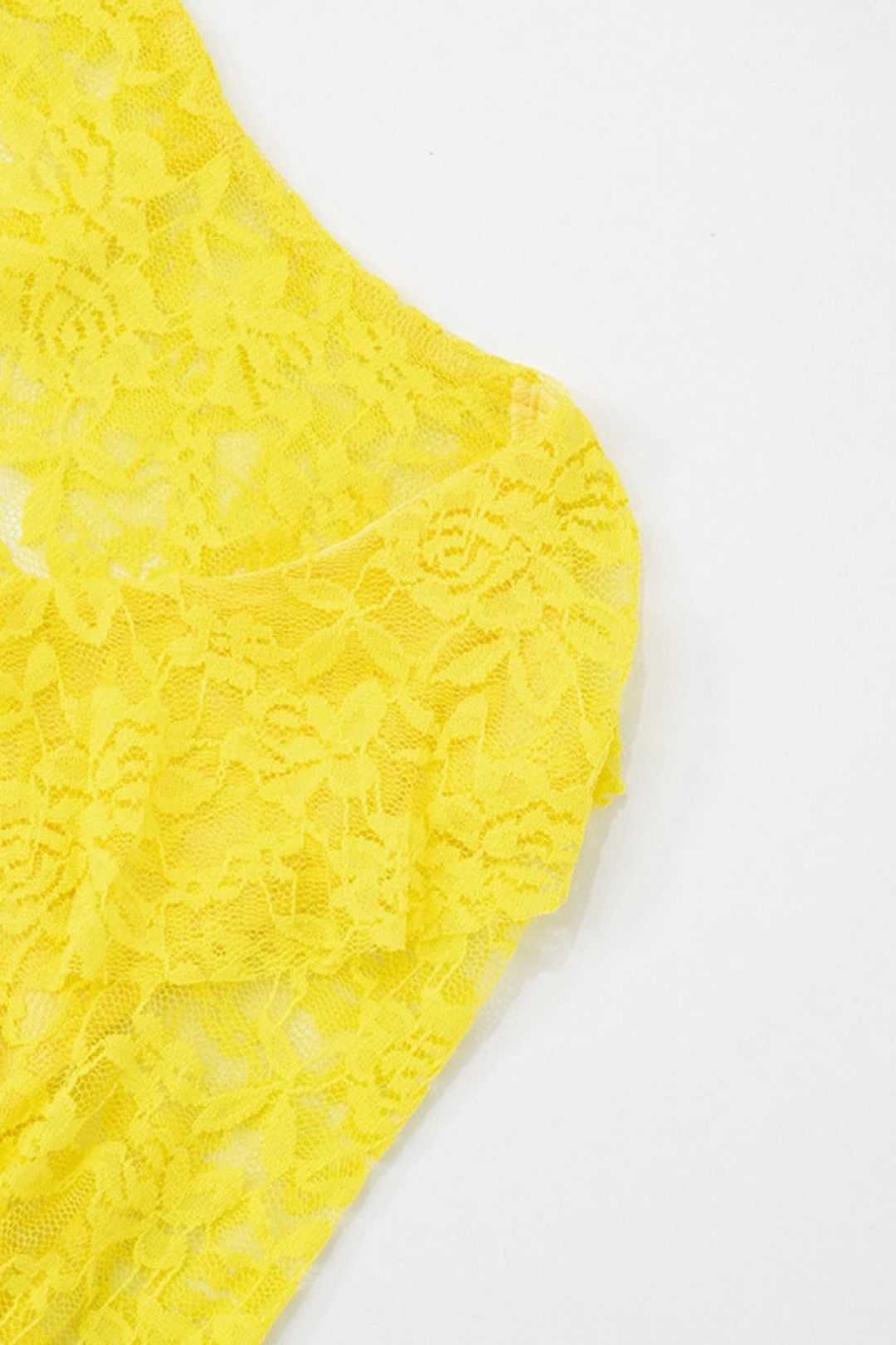 Sexy Lace Ribbon Rope Long-sleeved Trumpet Sleeve