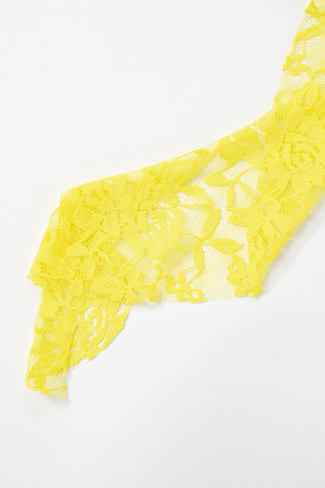 Sexy Lace Ribbon Rope Long-sleeved Trumpet Sleeve