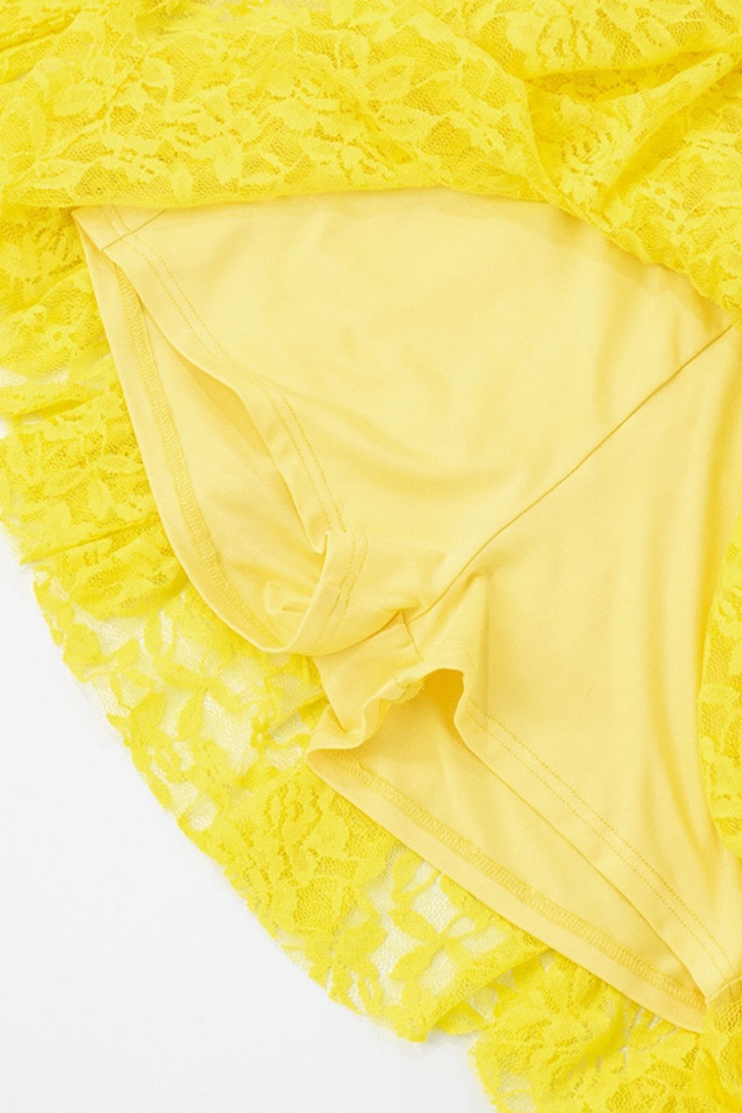 Sexy Lace Ribbon Rope Long-sleeved Trumpet Sleeve