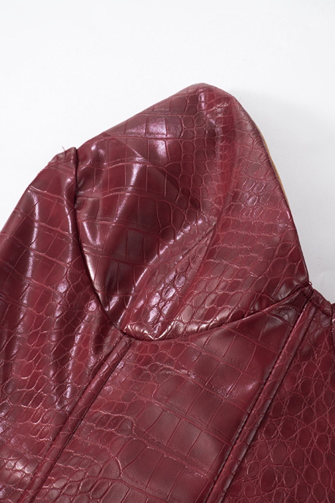 Sexy Fashion Crocodile Pattern Leather Hot Girl Tube Top