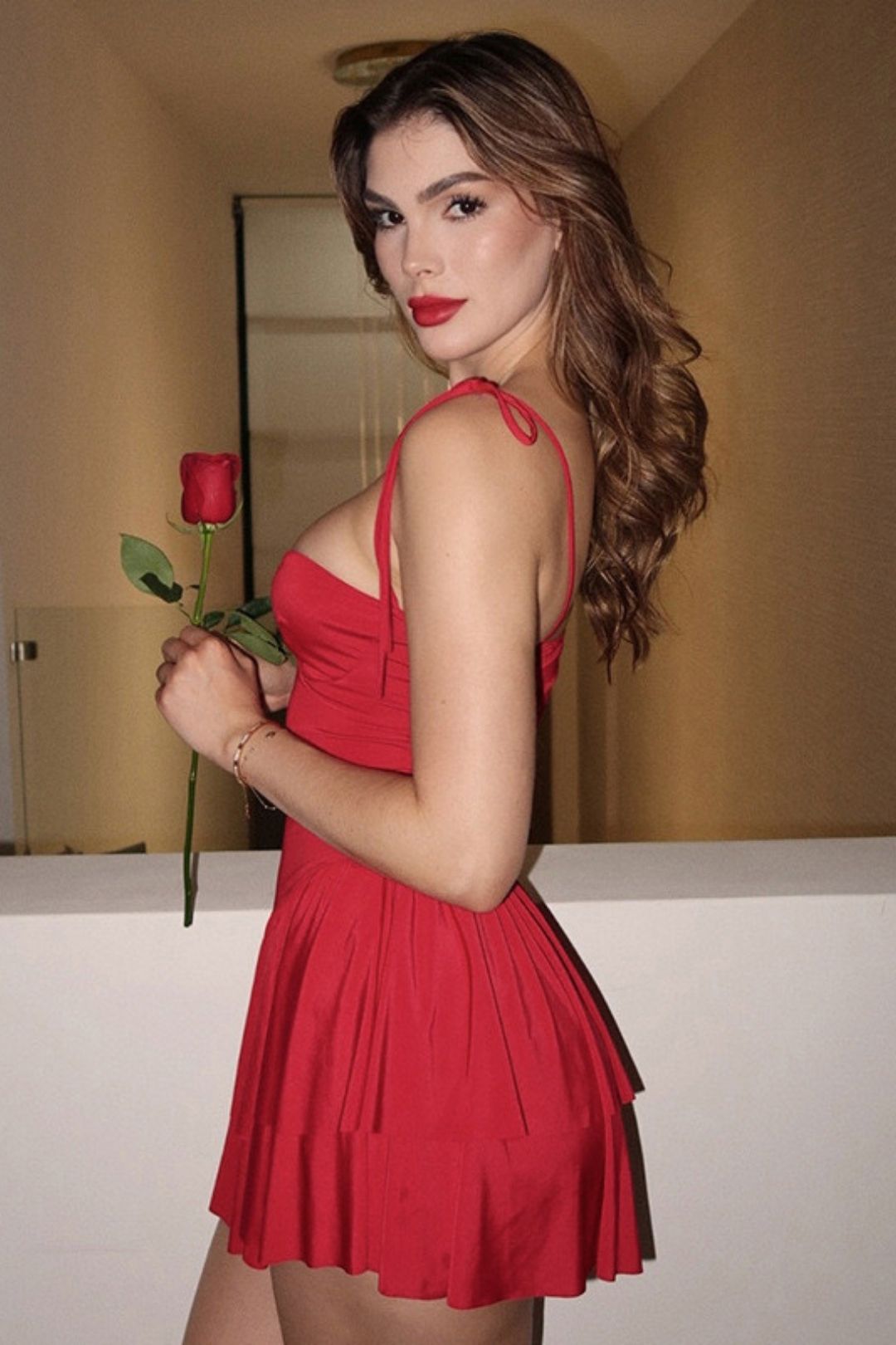 Sexy Suspenders Pleated Skirt Short Skirt