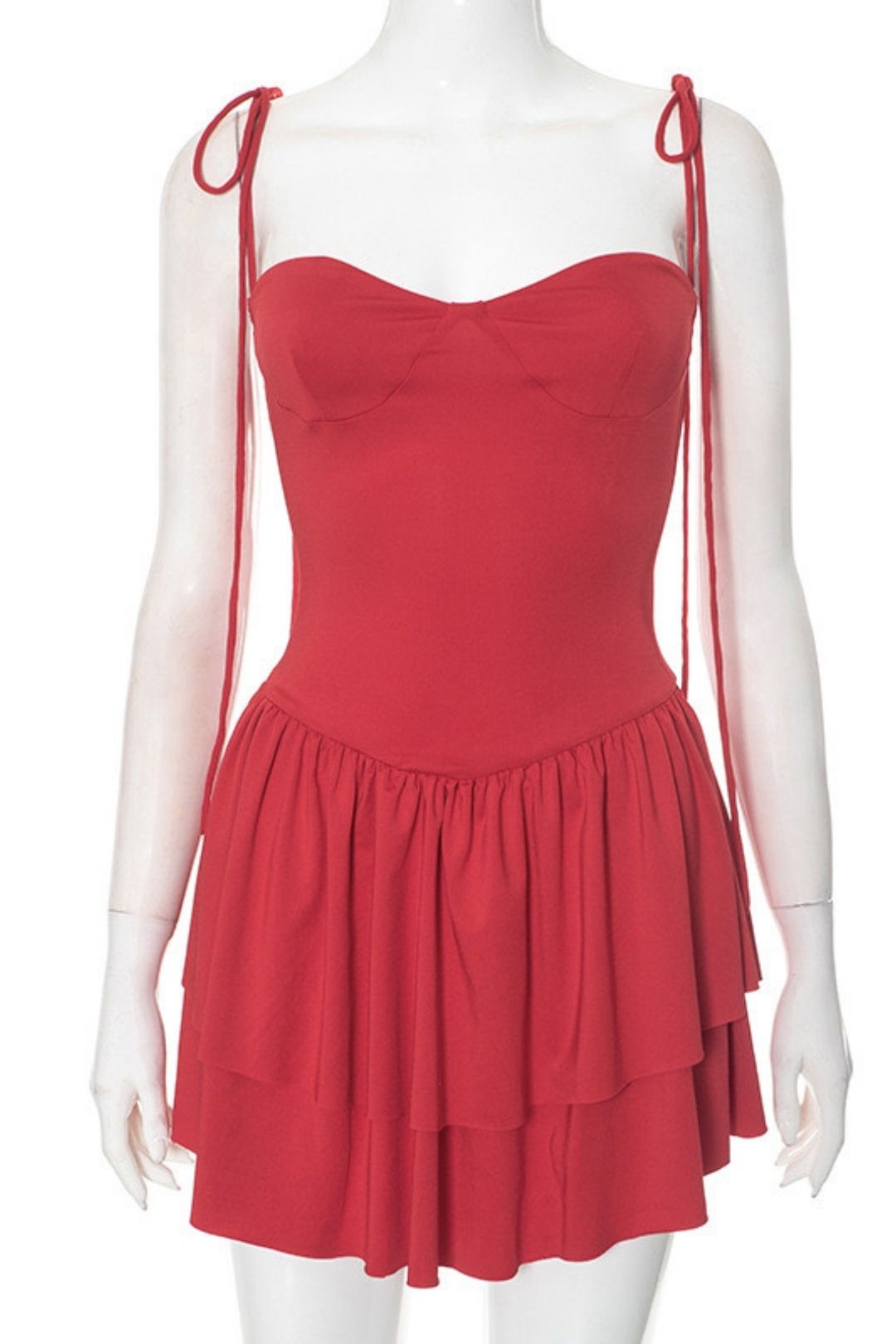 Sexy Suspenders Pleated Skirt Short Skirt