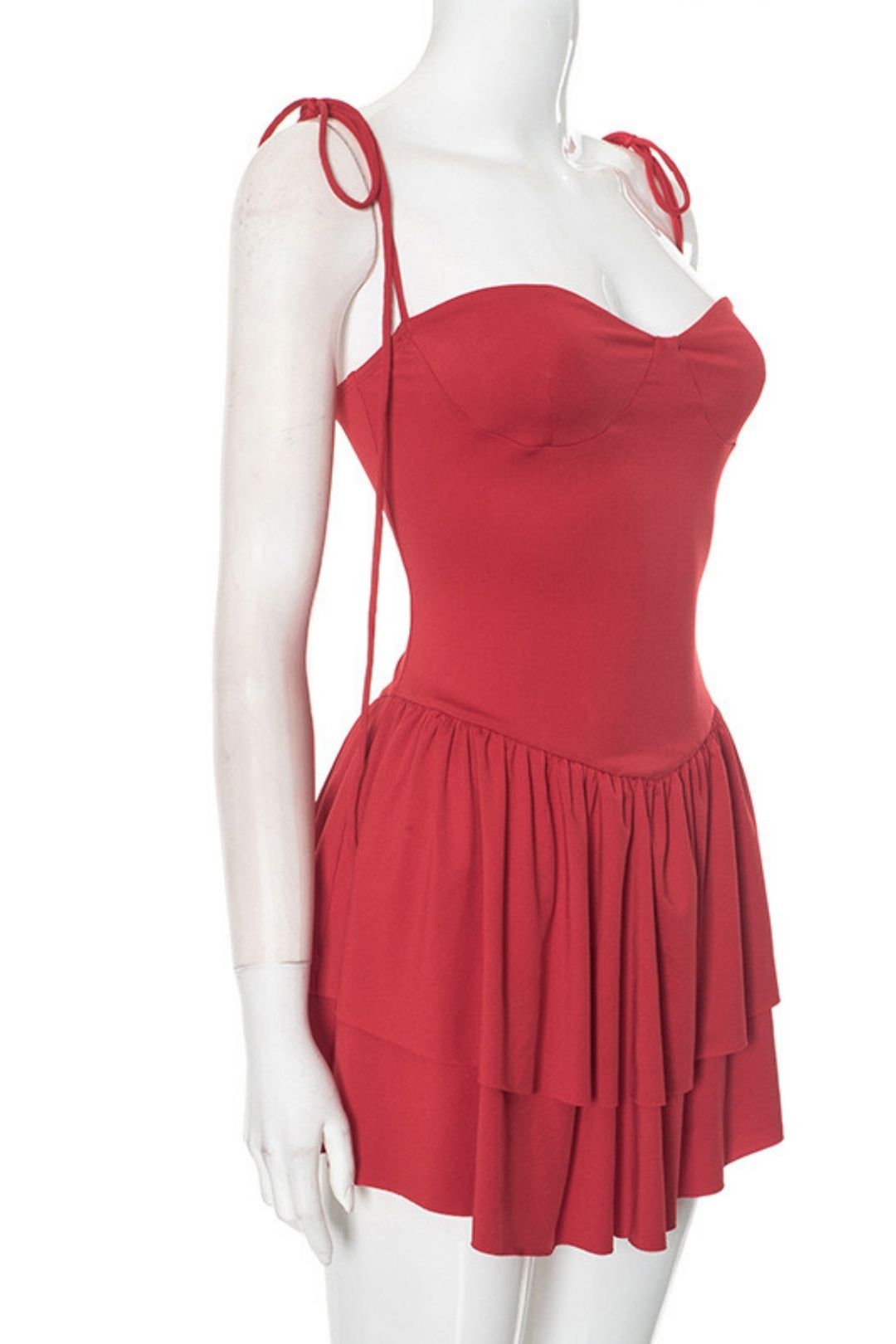 Sexy Suspenders Pleated Skirt Short Skirt