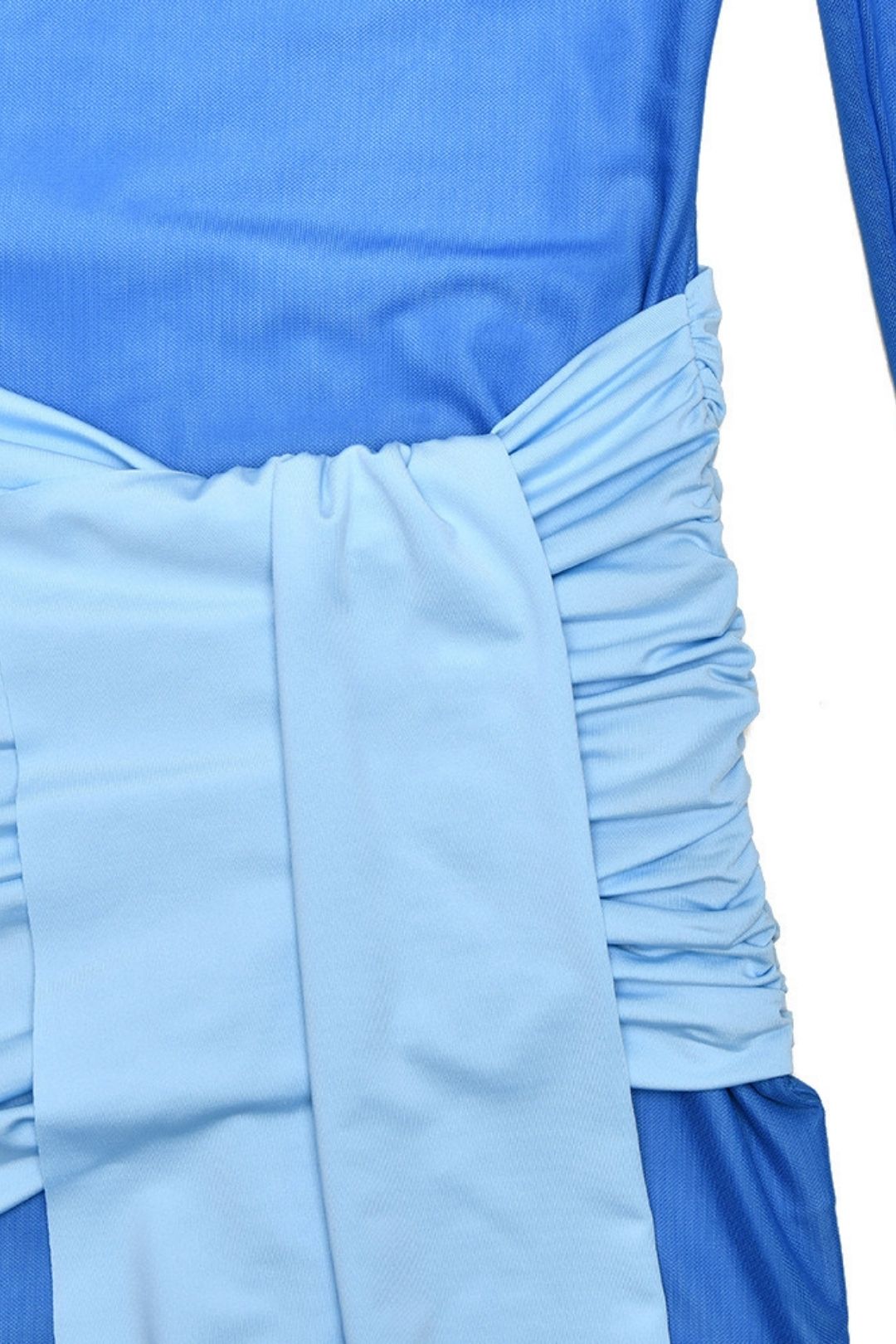 Round Neck Ribbon Slim Short Skirt