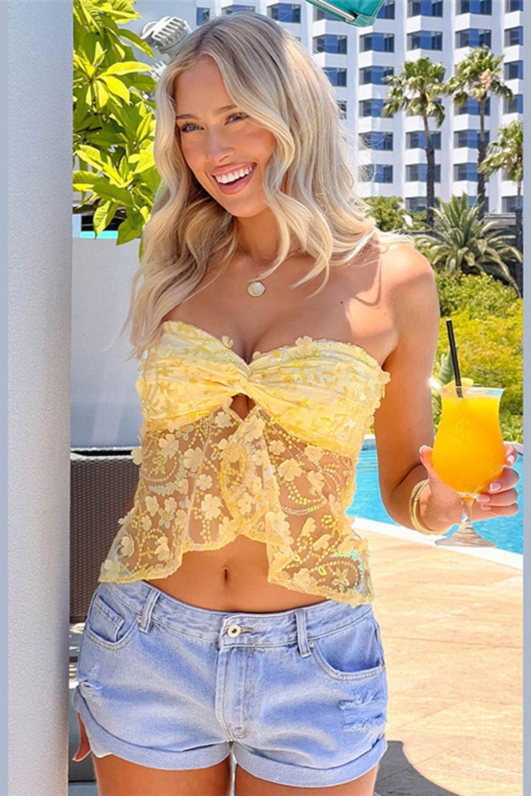 Sexy Slim Fit Tube Top Backless Sequined Vest