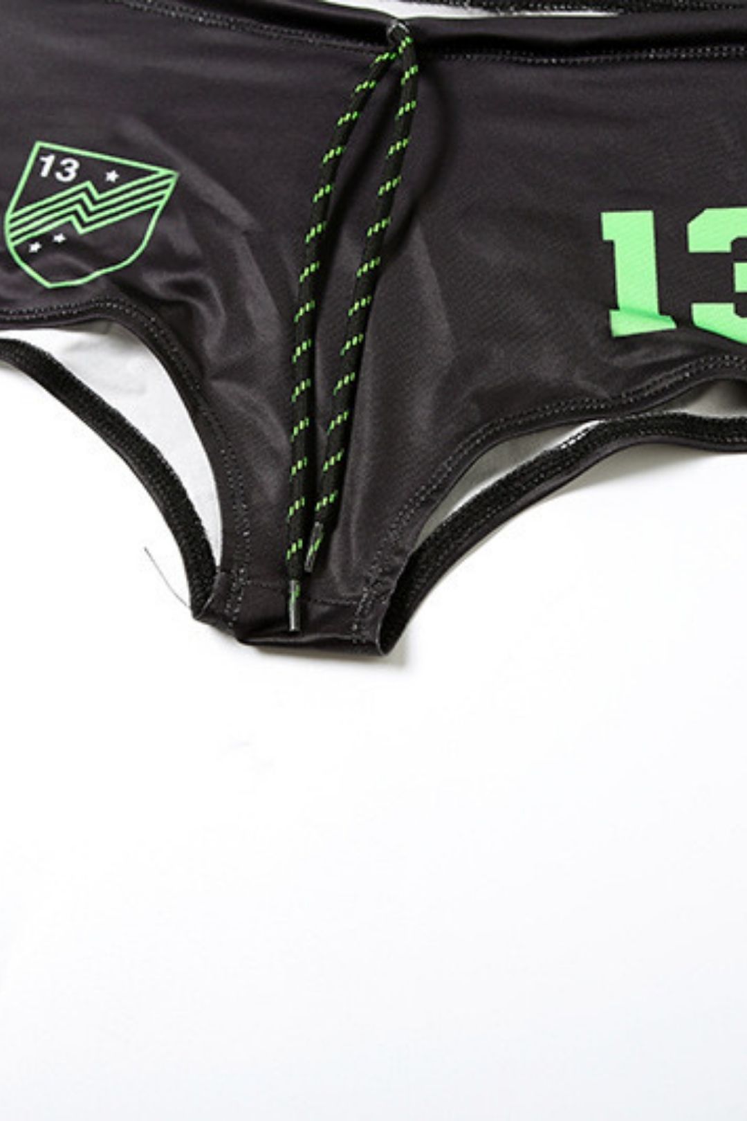 Sexy Halter Neck Tie Digital Print Bikini Two-piece Suit