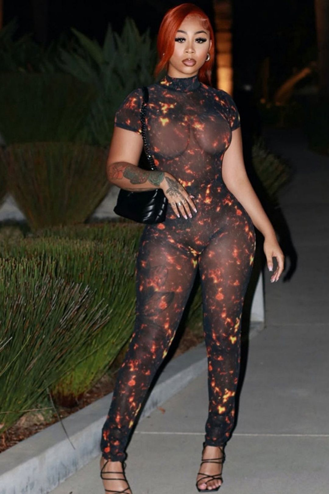 Sexy High Waist Slim Hip Short Sleeve Jumpsuit