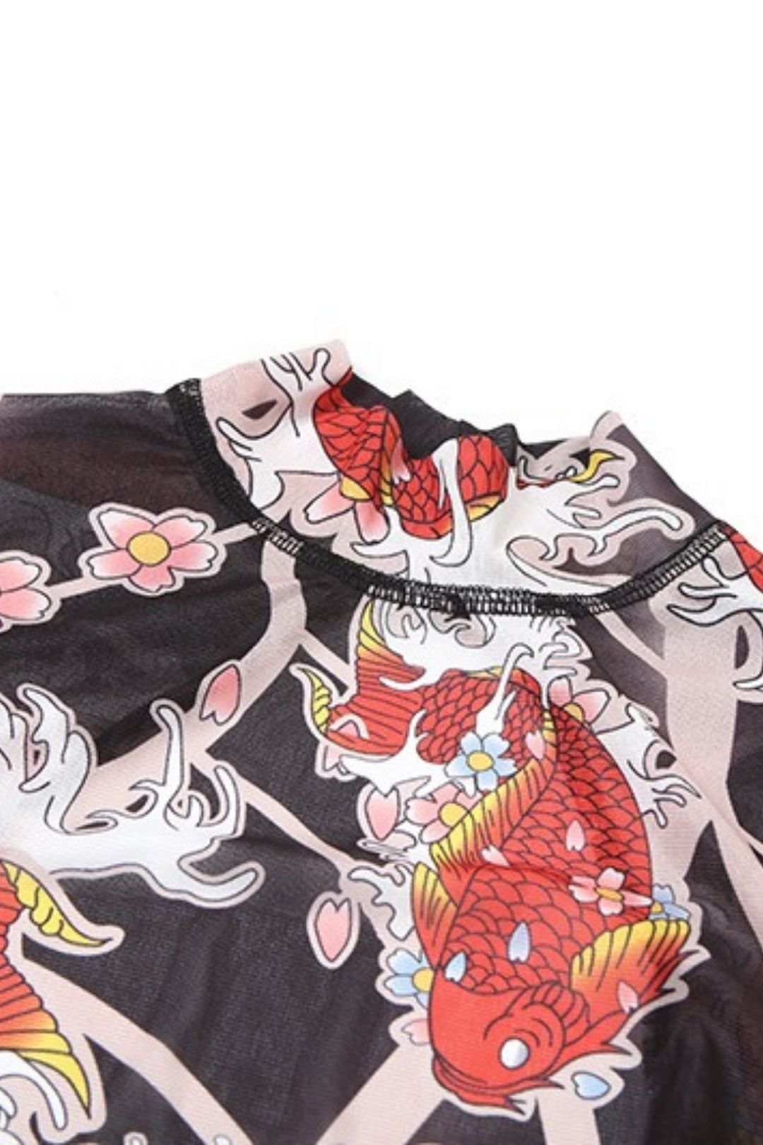 Sexy Tight Backless Half-high Collar Printed Hip-lifting Shorts Jumpsuit