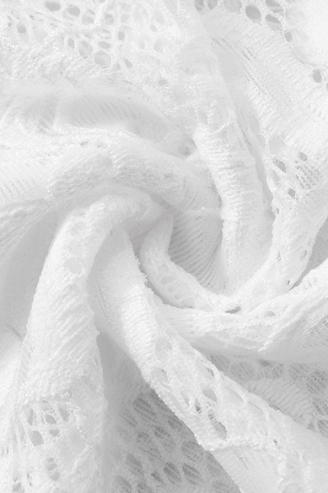 Round Neck Lace Splicing Button Pleated Short Dress