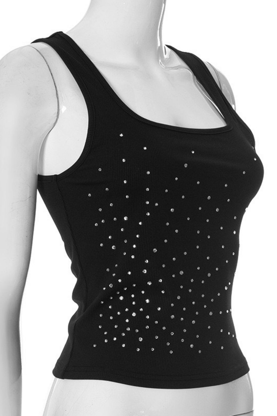 U-neck Vest Pullover Short Belly-exposing Top T-shirt