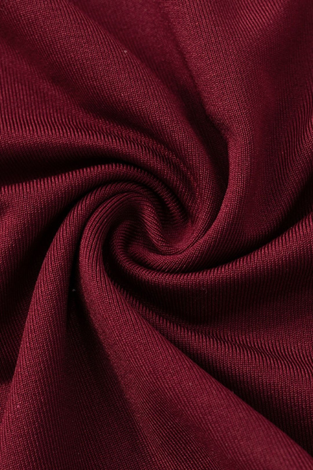 Winter Round Neck Pullover Solid Color Pleated Drawstring Tie Belly Button Top T-shirt