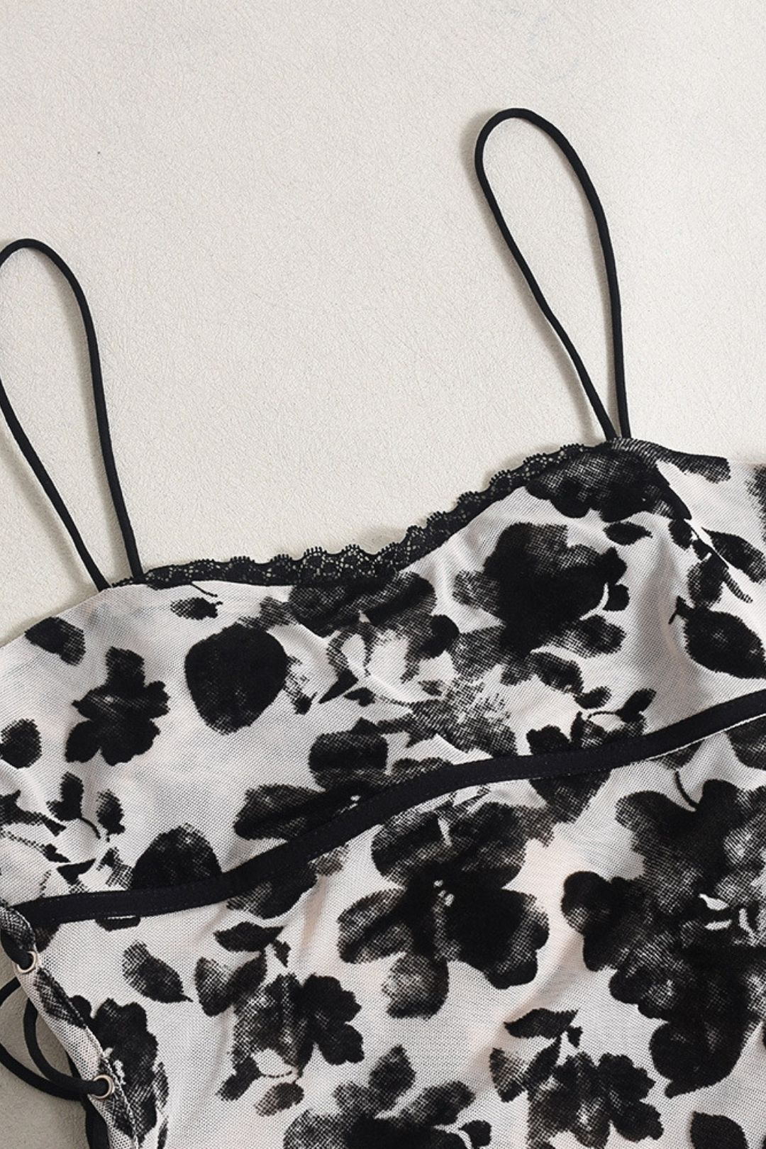 Sexy Ultra-thin Perspective Strappy Short Nightgown Dress