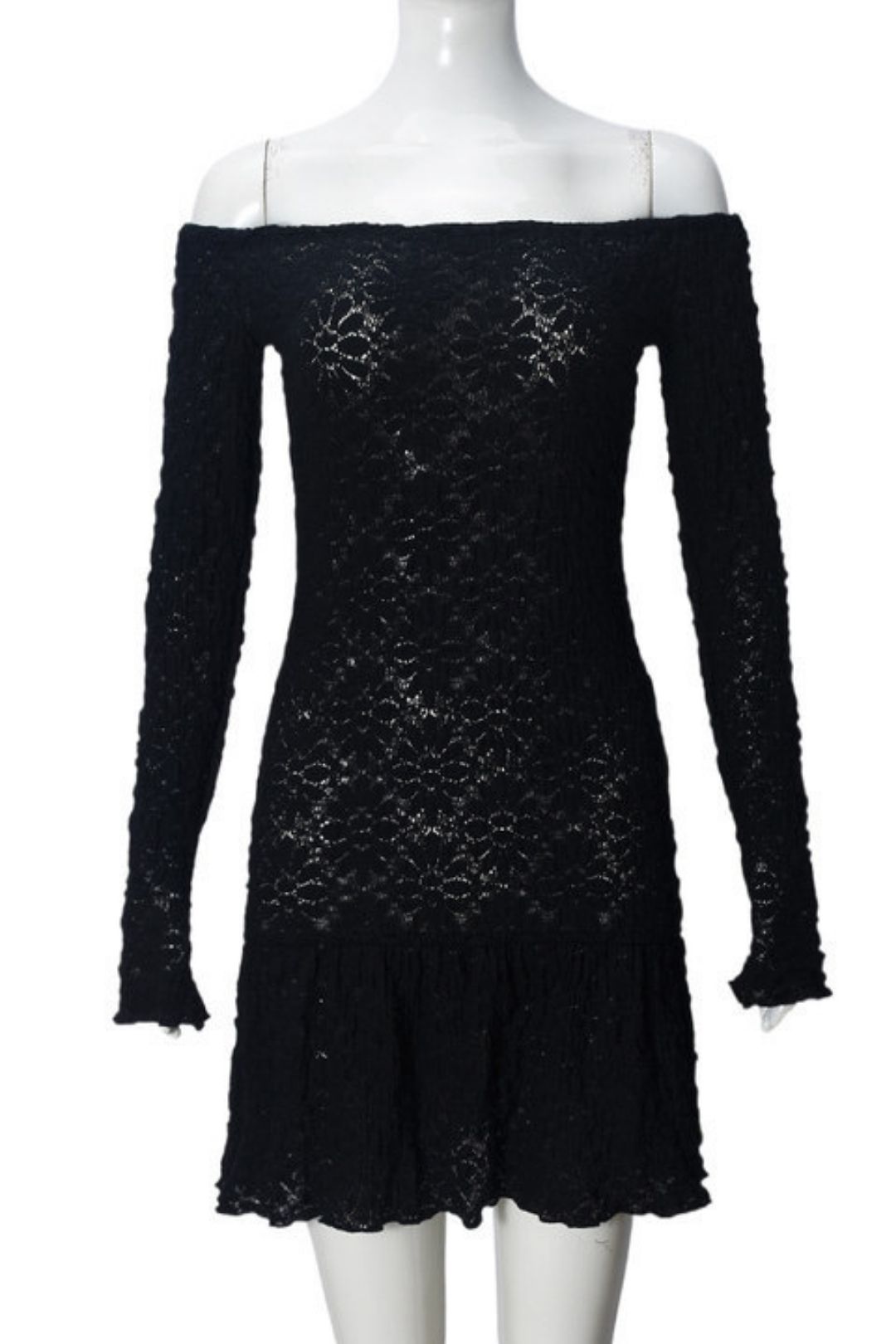 Three-dimensional Fabric Wrapped Chest One Shoulder Sexy Dress