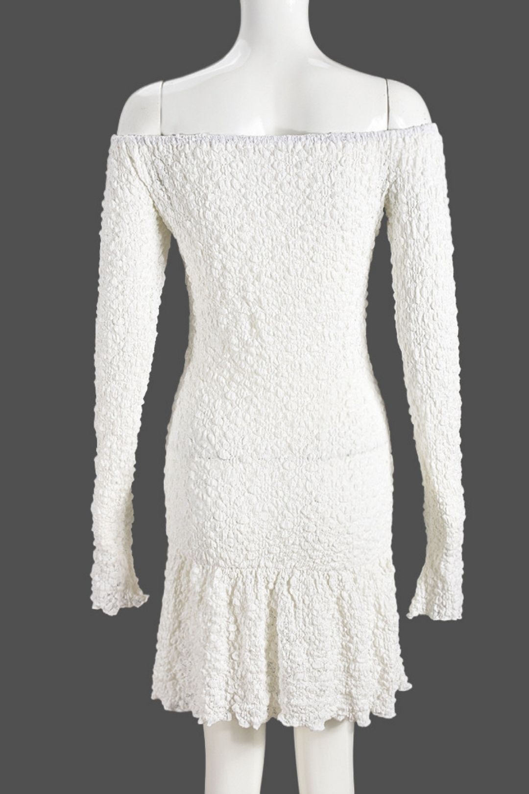 Three-dimensional Fabric Wrapped Chest One Shoulder Sexy Dress