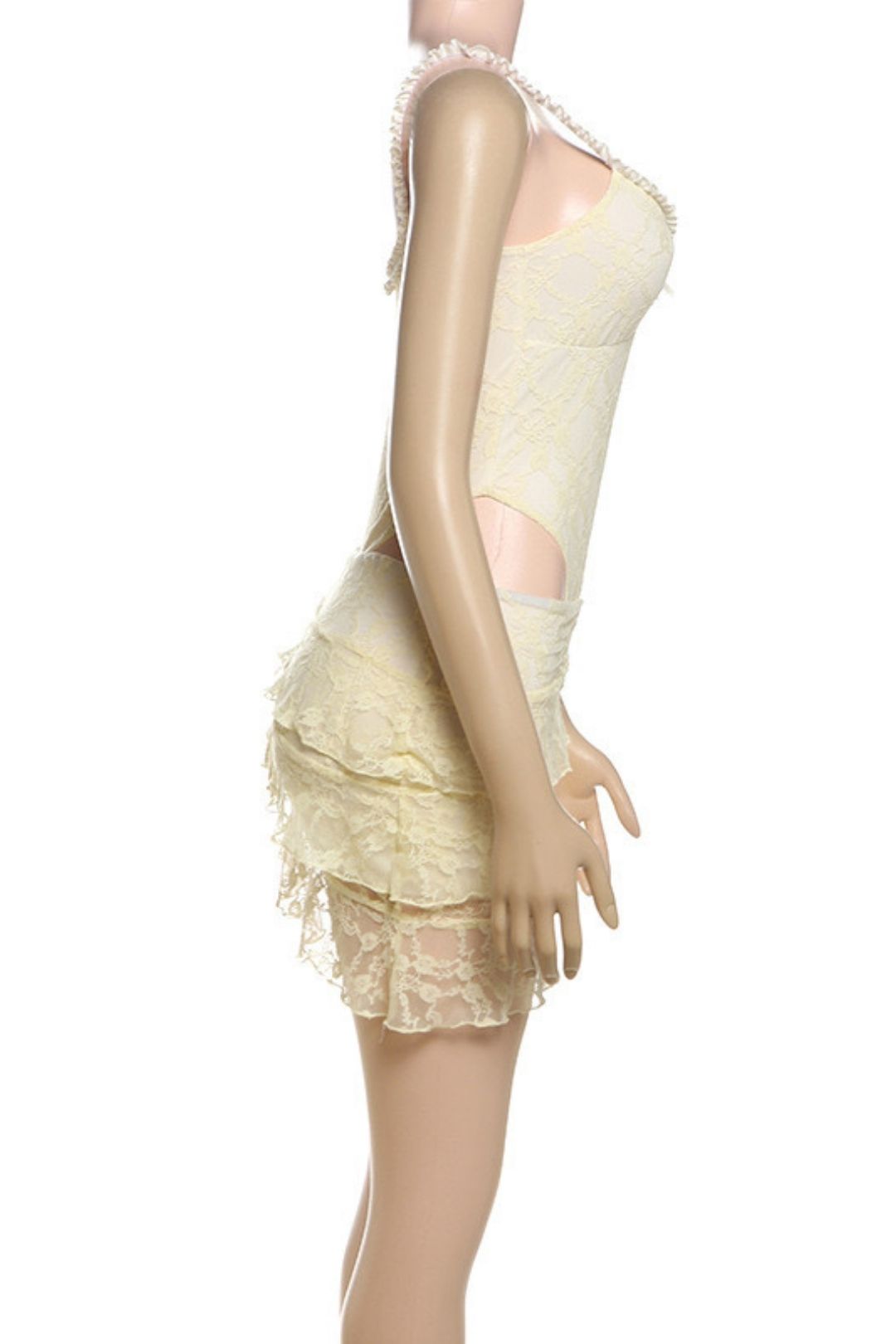 Low-cut V-neck Sexy Hot Girl Tight Jumpsuit Hip Skirt Suit