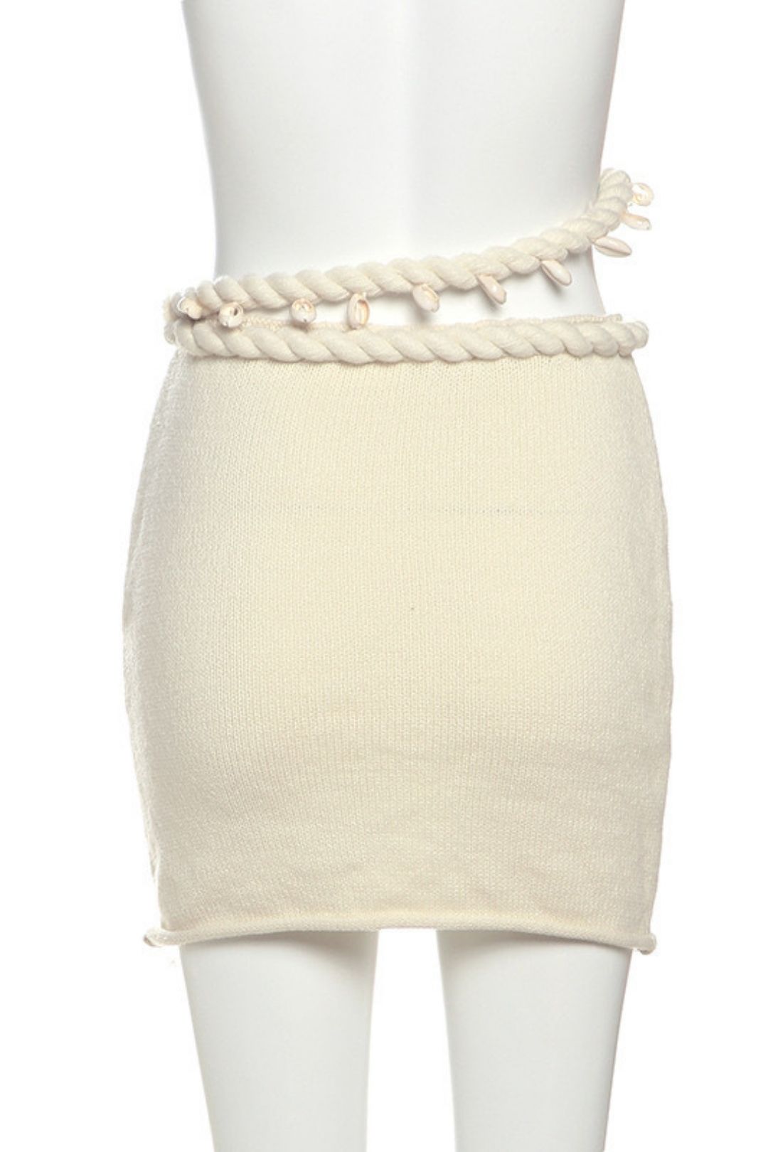 Solid Color Knitted Low-cut Navel-baring Sexy Hot Girl Short Skirt Suit