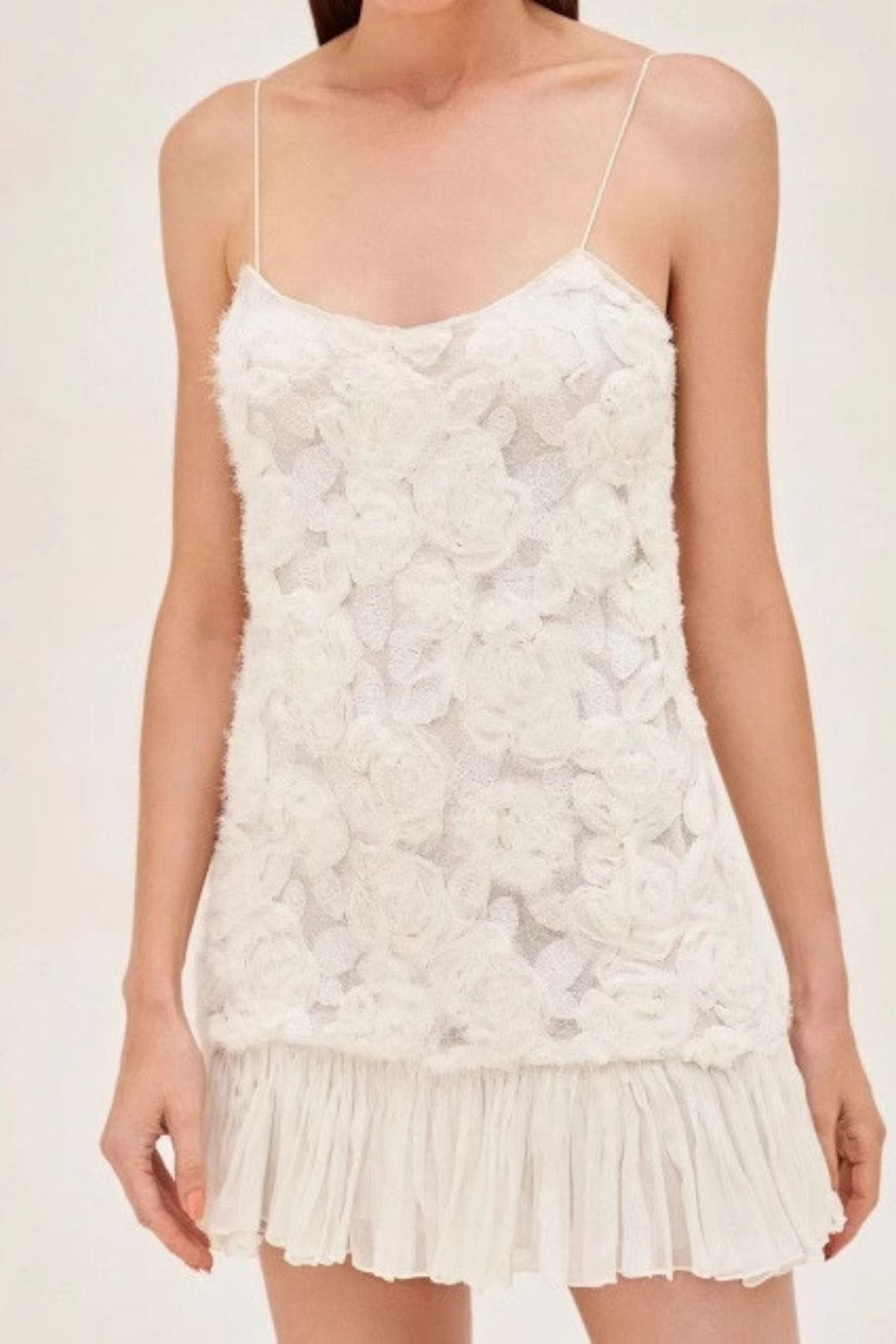 Short Skirt Three-dimensional Flower Splicing Suspender Dress