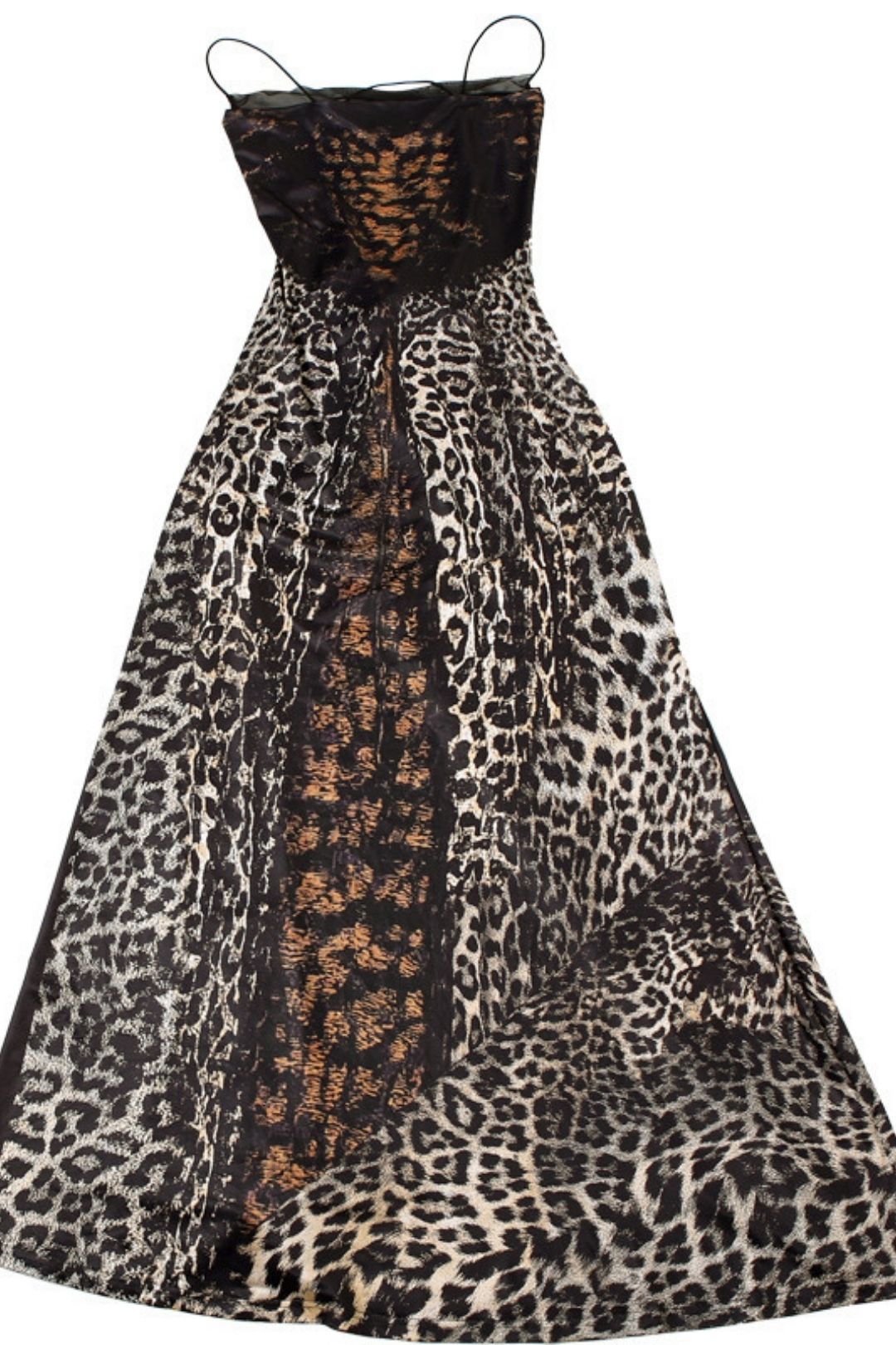 Sexy Hot Girl Leopard Print High Waist Slim Suspender Dress