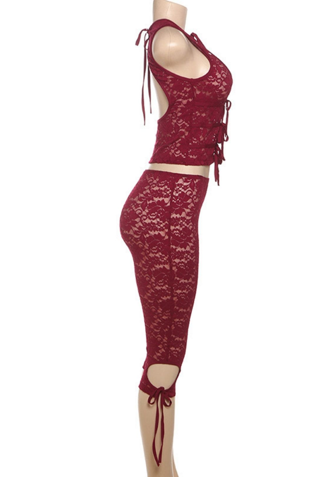 Sexy Hot Girl Low-cut Lace Stitching Shorts Suit