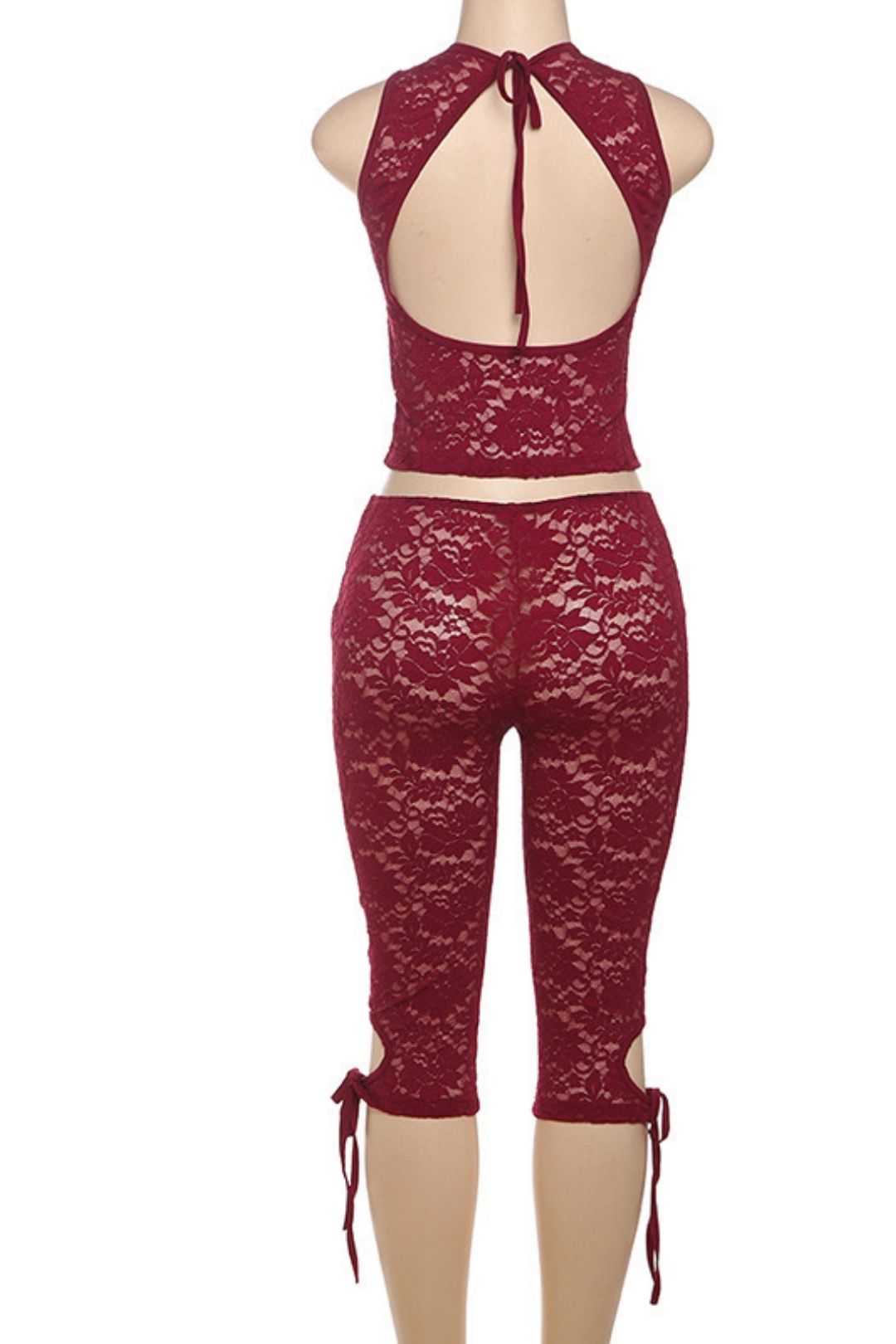 Sexy Hot Girl Low-cut Lace Stitching Shorts Suit