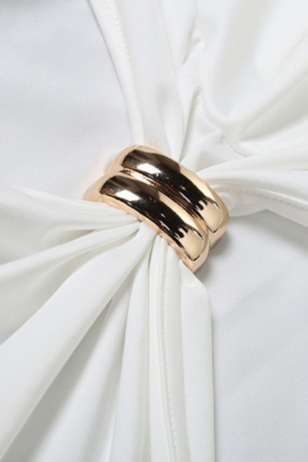 High Collar Off-shoulder Slim Fit Tops