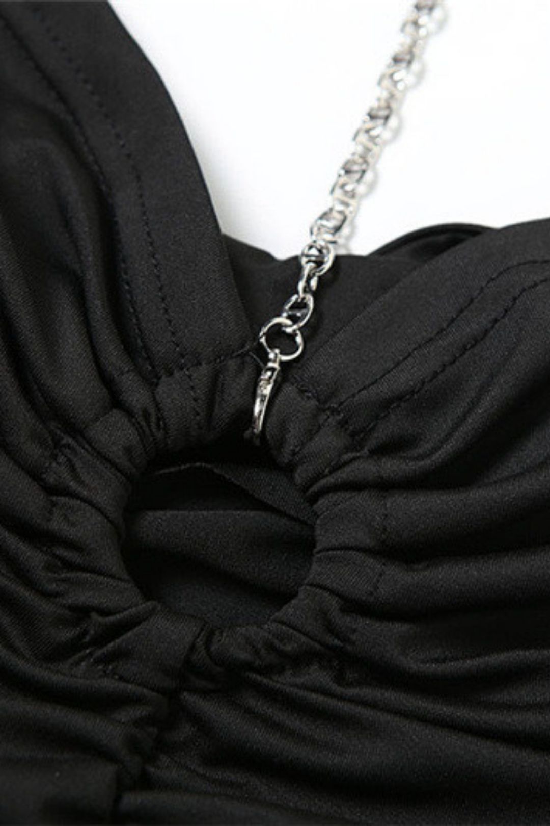 V-neck Sexy Hot Girl Sleeveless Halter Neck Backpack Hip Dress