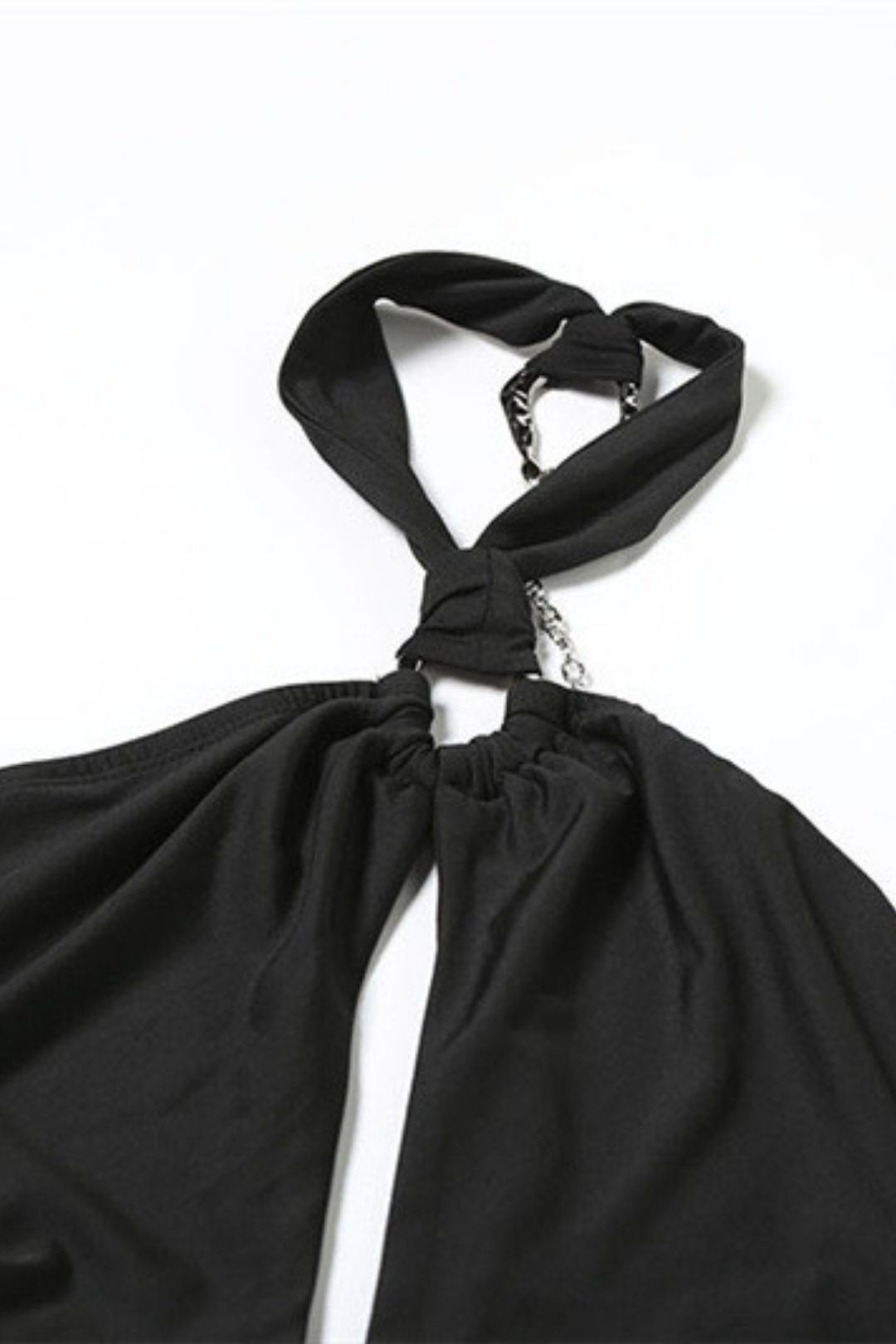 V-neck Sexy Hot Girl Sleeveless Halter Neck Backpack Hip Dress