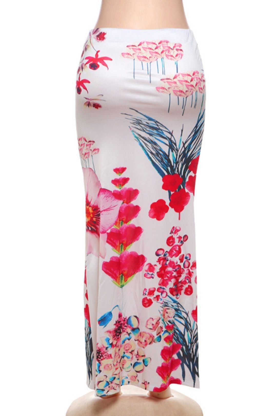 High Waist Slim Print Hip Skirt