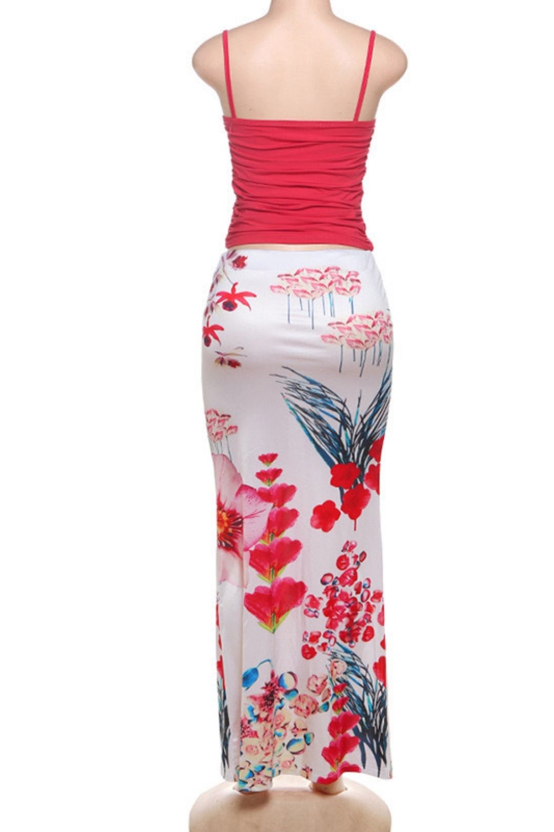 High Waist Slim Print Hip Skirt