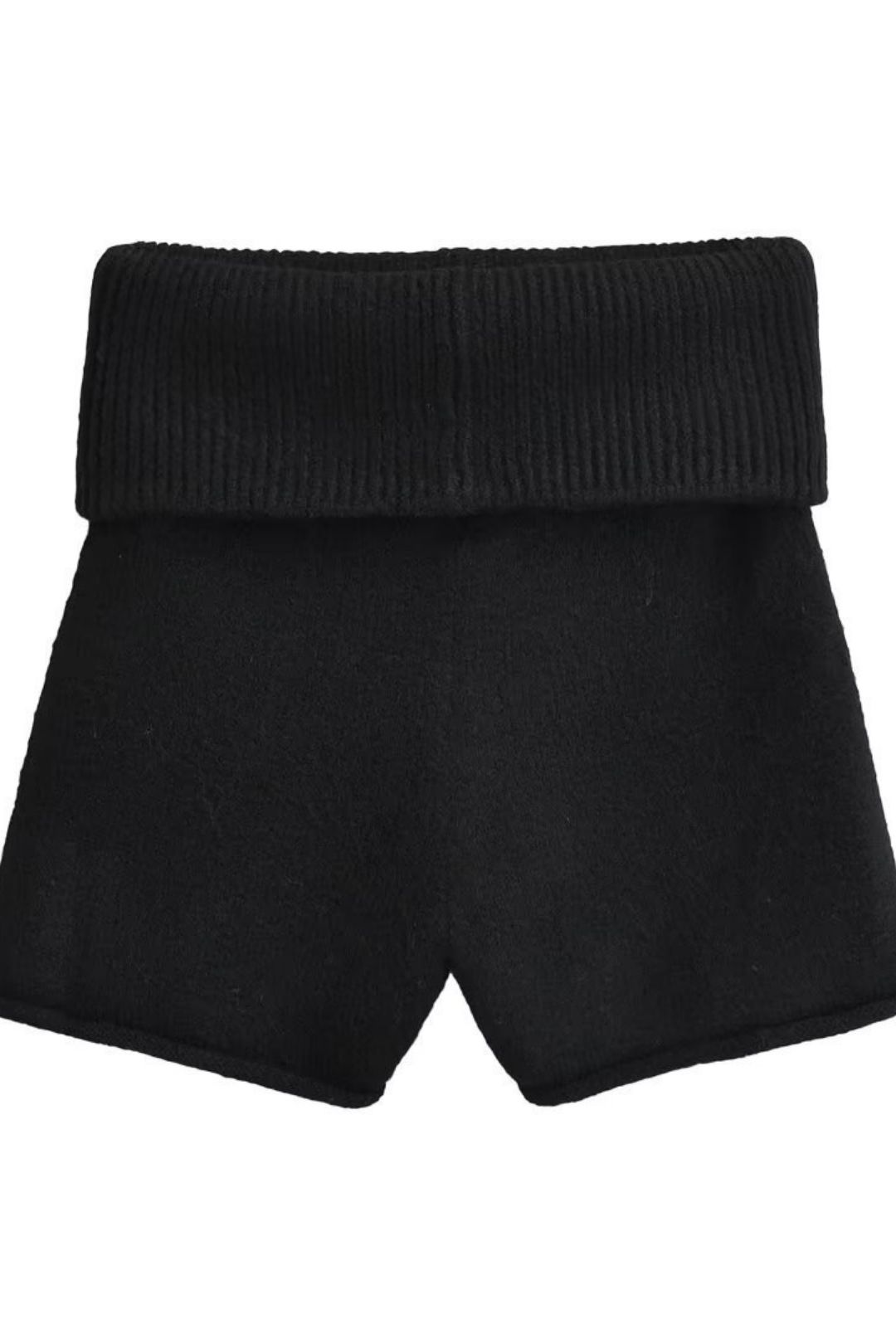 Wear Tight Red Knitted Line Hot Pants