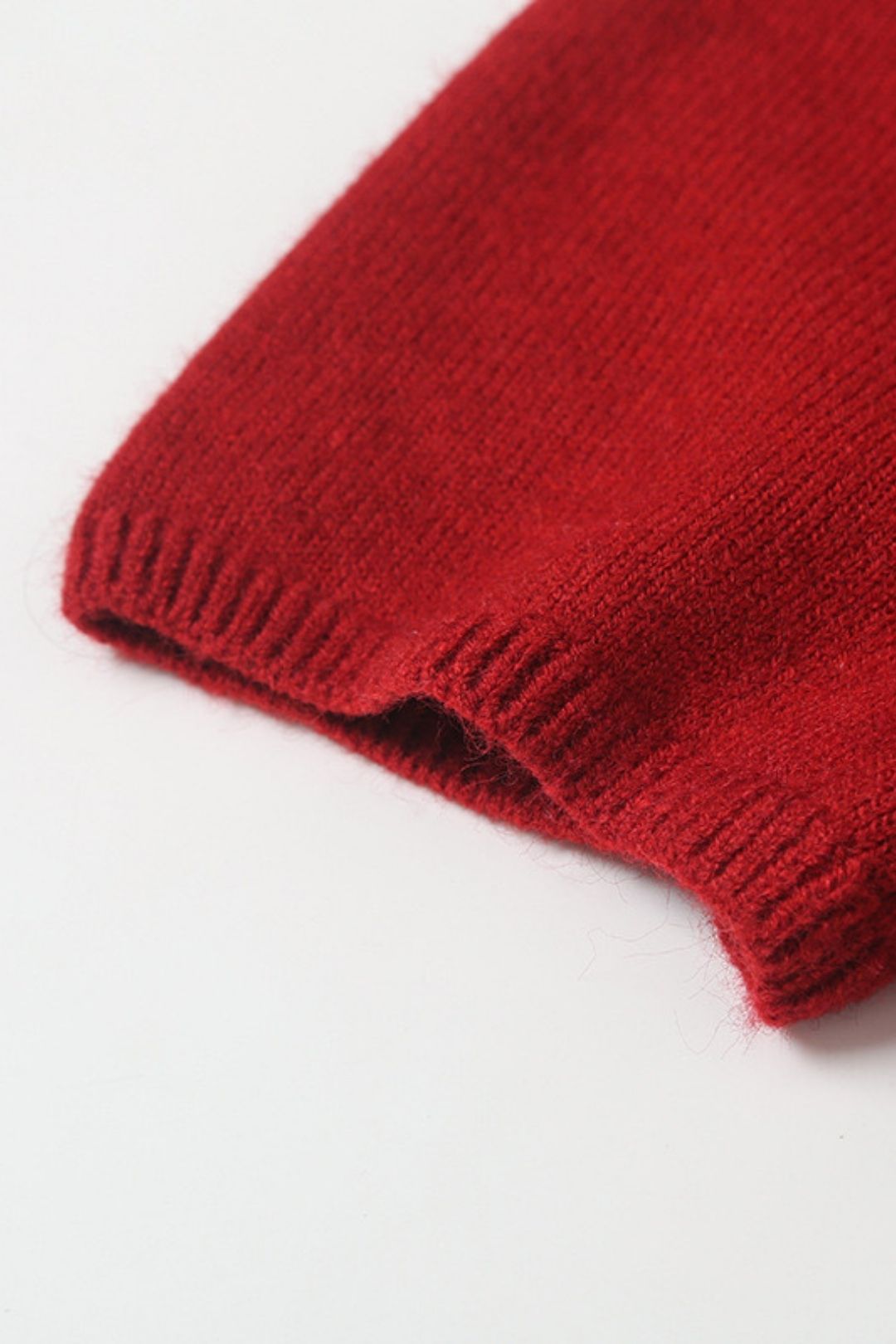 Wear Tight Red Knitted Line Hot Pants