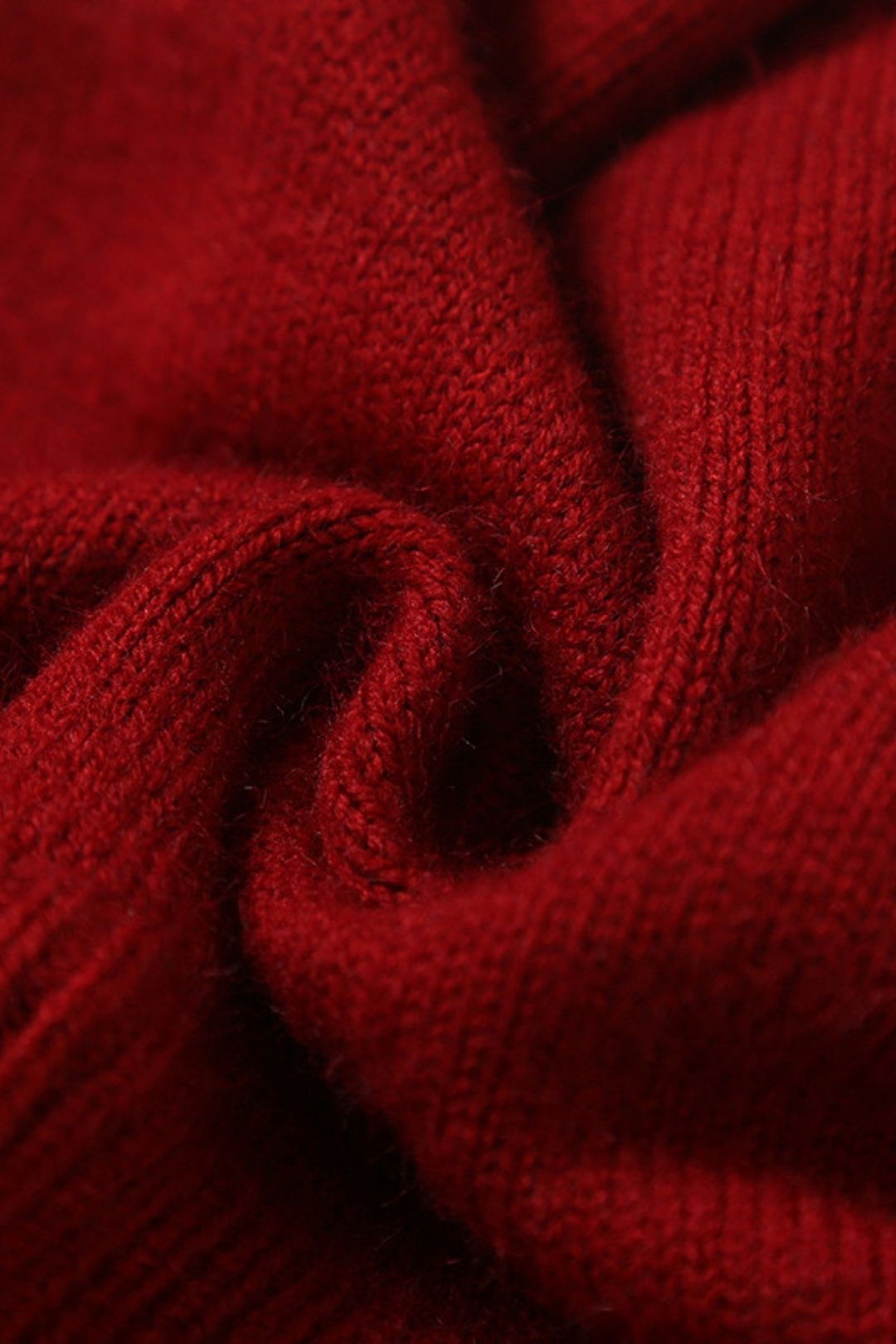 Wear Tight Red Knitted Line Hot Pants